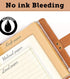Leather Writing Journal Notebook - Handmade Refillable Travel Diary, 5.3" x 4", 180 Pages, Pen Holder, Card Holder for