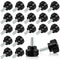 Vesslam 20 Pcs M4 x 10 mm Threaded Knurled Thumbscrew, Monitor Screws Vesa