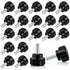 Vesslam 20 Pcs M4 x 10 mm Threaded Knurled Thumbscrew, Monitor Screws Vesa