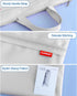 Pendancy Large Waterproof Mesh Zipper Pouch 11x13.7 in, Double Pocket File Bag with Handle for Document Storage