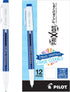 Pilot FriXion Fineliner Erasable Marker Pens, Fine Point 0.7 mm, Pack of 12, Blue