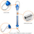 QWORK Plastic Tubular Spring Scale, 1N to 30N Capacity, Set of 5 with Grams & Newton Calibration