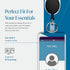 Will Well 2-Pack ID Badge Holders with Clip and Keyring, Vertical Clear Plastic Sleeves, 2.52" x 3.58", Black Reels