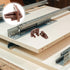 5 Sets PRETYZOOM Center Mount Drawer Slide Tracks with Rollers Brown Replacement Glide Kit for Nightstand and Dresser