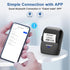 CLABEL Label Maker Machine with Tape: 221B Inkless Handheld Barcode Printer for Retail School Office