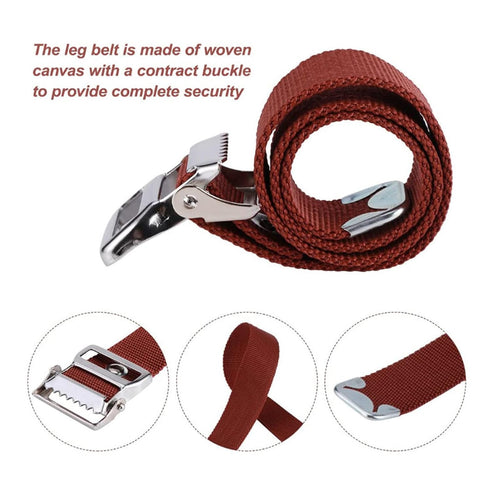 2Pcs Leg Band Strap, Adjustable Nylon Drywall Stilt Ankle Straps with Aluminum Alloy Buckle for Home Improvement