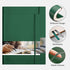 EMSHOI Bible Journal Lined Notebook, 400 Pages B5 College Ruled Notebook with Sticky Notes, 100gsm Thick Paper, Softcover Leather Journal for Women Men Work Writing, 7.48" x 10.15", Dark Green