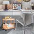 Generic Rolling Book Cart | Multi-Layer Cosmetics Storage Cart - Deskside Rolling Storage Rack - for Home Bathroom