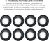 AR-PRO (8 Pack) Spring Steel Push-On Pushnuts, Dolly Wheel Lock Washers for 5/8" Dolly Axle Rods