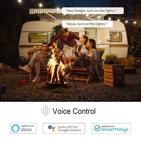 Minoston MP24W Outdoor Smart Plug with 2 Individual Control Sockets, Weather-Resistant, Works with Alexa, Google