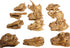 Dinosaur Heads Fossil Pencil Tops - 36 Pack, 2" Ancient Aged Look Rubber Dino Toppers for Kids