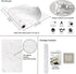 Stickyart White Marble Wallpaper Peel and Stick Thick Marble Contact Paper for Bathroom Countertops, 12"x160" Removable