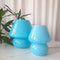 LongTN Swirl Mushroom Lamp, Translucent Glass Table Bedside Lamps Italian Style Modern Striped