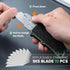 XXV 10Pcs Otf Aluminum Alloy Utility Knife, Retractable Box Cutter,Cute Heavy Duty Pocket Knife, Safety Replaceable