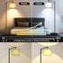 12W 1200LM 12 Dimmable mukuxin LED Floor Lamps for Living Room, Modern Arc Floor Lamp with Remote & Adjustable Linen