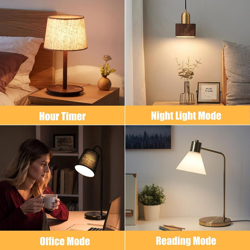 MXhme E26 Bulb Bulb Lamps,E26 3 12 Colors,2Pack Rechargeable Light with Remote and Timer,Battery Operated Light