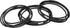 Set 3 13 33 Trash Can Rubber Bands of - Elastic Garbage Can Bands with Metal Connector, Fits to Gallon Trash Bags