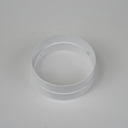 Plastic 6" Inline Duct Connector - Exhaust/Inlet Connector for Flexible or Straight Duct, Connector Size 5.9"