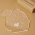 (4 Decorative Acrylic Family Night Light Personalized Teddy Bear LED Lamp, Charming Accent for Childrens Room