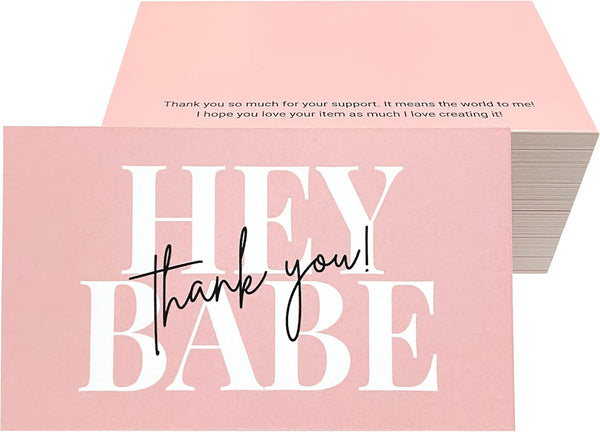 RXBC2011 Hey Babe Thank you Card Thanks for your support Cards Package
