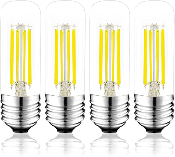 T10 LED Bulb, 5000K, 3.2 inches, E26 LED Bulb, 60 Watt Equivalent, Dimmable, T25 Tubular Light Bulb, Edison Bulbs, 6W,