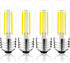 T10 LED Bulb, 5000K, 3.2 inches, E26 LED Bulb, 60 Watt Equivalent, Dimmable, T25 Tubular Light Bulb, Edison Bulbs, 6W,