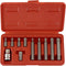 NEIKO 10078A XZN Triple Square Spline Bit Socket Set | 11 Piece
