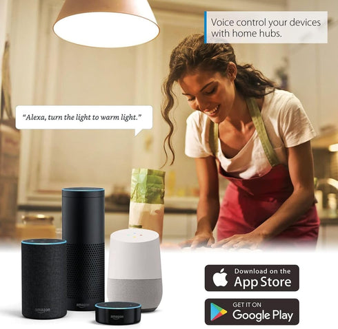 Bulbs 60W 450LM 5W Bulb 16 Bulb, 2.4G (E12) (1) Candelabra Smart Light Equivalent, LED Compatible with Alexa/Google