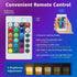FUYO 6 inch 16 (White-6 inch) LED Light Cube with Remote Waterproof Light Up Cube Chair, RGB Colors LED Table for Kids