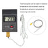 MECCANIXITY K Type Thermocouple with Plug, Meter Temperature Sensor Probe 0 to 600°C, Stainless Steel, 5x100mm