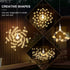 DoonDar 5 Pack 200 8 Firework String Lights Christmas Light, LED Modes Hanging Starburst Lights for PartyGarden