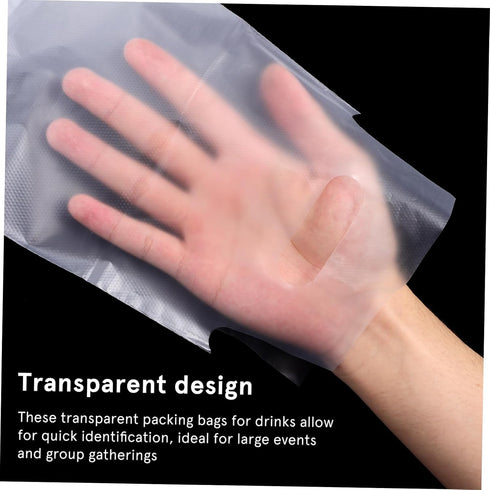 Packaging ULTECHNOVO Milk Tea Bags Coffee Takeaway Bags Bulk Beverage Carriers Easy to Carry Liquid