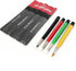 Pixiss Scratch Brush Pen Set, Fiberglass, Steel, Brass, Nylon, 4-Pack for Removing Corrosion and Rust