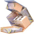 Global Printed Products Designer Printed Folding Desk Organizer, Includes Phone Stand, Small Compartments, Pen Holder,