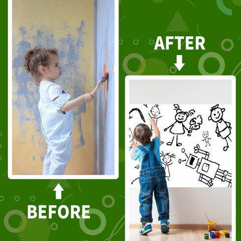 Magnetic Dry Erase Whiteboard Paper, 12 x 8 Inch Self Adhesive Magnetic Dry Erase Board Sticker for Wall
