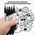 Buecs 60 Count Permanent Markers, Black Permanent Markers, Fine Point, Waterproof & Smear Proof Markers, Quick Drying