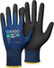 KAYGO Safety Work Gloves, MicroFoam Nitrile Coated, 3 Pairs, KG18NB, Seamless Knit Nylon Glove for General Purpose