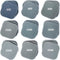 HDongany 54 Pack Sanding Blocks, 9 Grits from 320 to 3500, Soft Touch