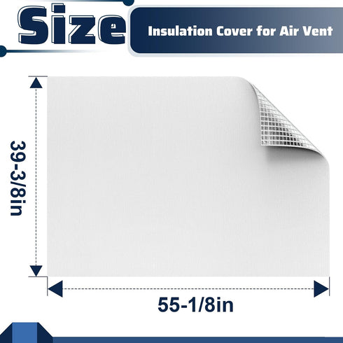 39 55 Inch 3 Attic Fan Insulation Cover, x Aluminum Foil Attic Ceiling Shutter Seal Covers, Layers Insulation