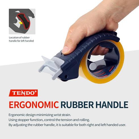 TENDO° SY-223 Tape Label Dispenser: Ergonomic, Economic, Environmental Solution, Compatible with 1.77-2'' Tapes, 10°
