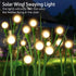 Firefly Lights Solar Outdoor Green Stem Twinkle Swaying Garden Lights with Leaves for Yard Patio Pathway Decor