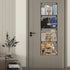 X-cosrack 4-Tier Vertical Wall File Holder, Metal Wall Organizer with Tag Slot for Office Home