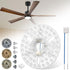CQDAXUMY 6.3" Ceiling Fan LED Light Panel Replacement, Upgrade Retrofit Kit 2200LM Bright