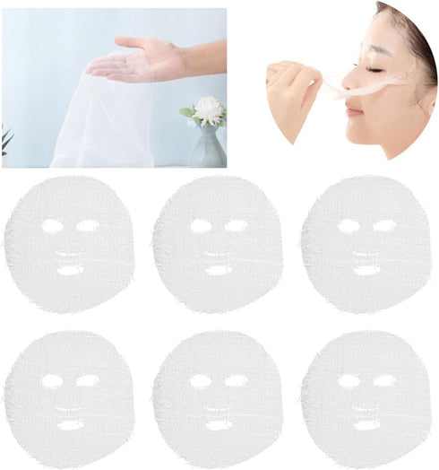 100pcs Gauze Face Mask, Precut Gauze Mask with Strong Water Absorption, Disposable DIY Face Mask Sheets for Salon