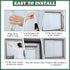 VOLLENC 120x175cm Window Winterizing White Winter Weatherproofing Window Insulation Kits Window Insulation Kit