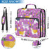 ALAZA 3 500 Ring Zipper Binder Milk Cow Wildflowers Binders Bag with Shoulder Strap Sheets Paper Organizer Trapper