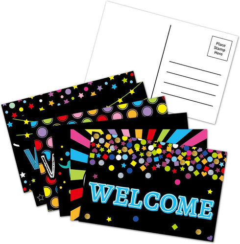 ceiba tree Chalkboard Welcome Postcards - Colorful Welcome to Our Class Cards for Kids Back to School