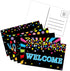 ceiba tree Chalkboard Welcome Postcards - Colorful Welcome to Our Class Cards for Kids Back to School