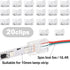 20 Pieces 3 Pin LED Light Connectors, Strip to Wire Quick Connector for 5050 LED RGB Strip Light