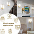 12" Inch 12W 4000K 110V Gold Wall Lights for Bedroom Modern Indoor LED Hallway Sconces Corner Light Height Bedside
